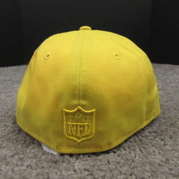 Dallas Cowboys Hat Cap Mens Fitted 7 Yellow New Era 59 Fifty NFL Football - Picture 4 of 9